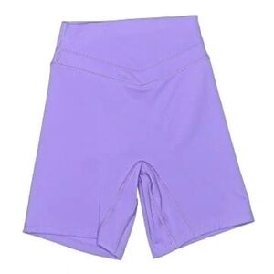 Women's Purple High-Waist Shorts